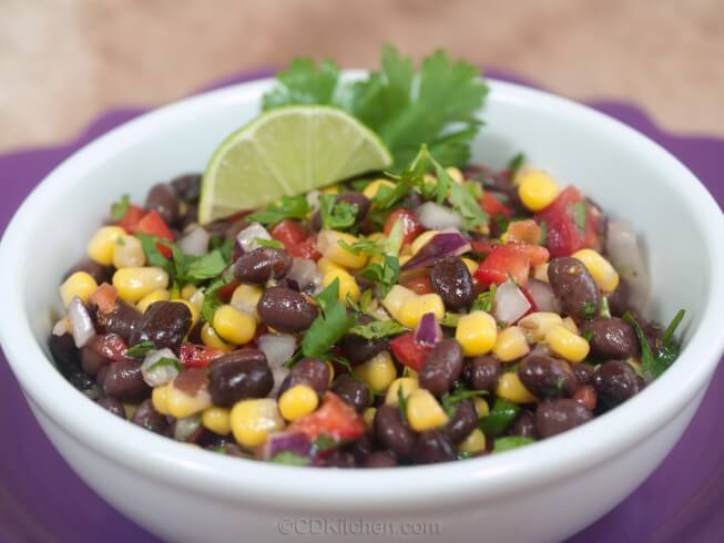 recipe for southwestern salsa with black beans & corn