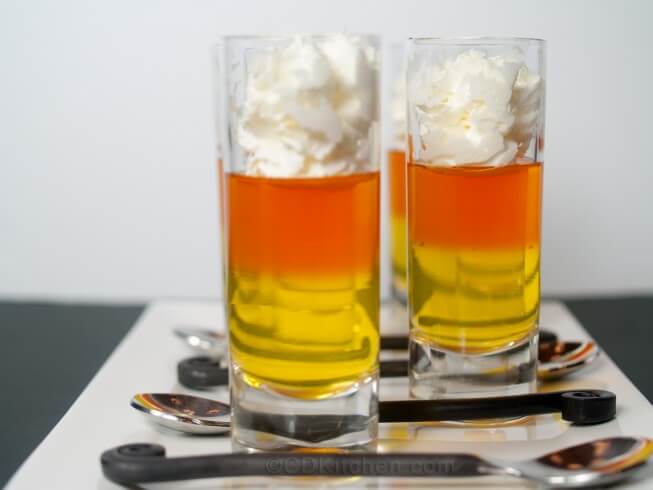 Candy Corn Jello Shooters