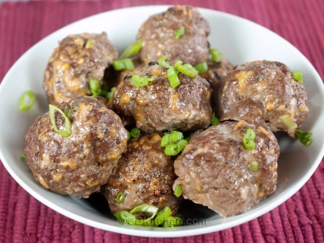 Cheesy Fajita Meatballs