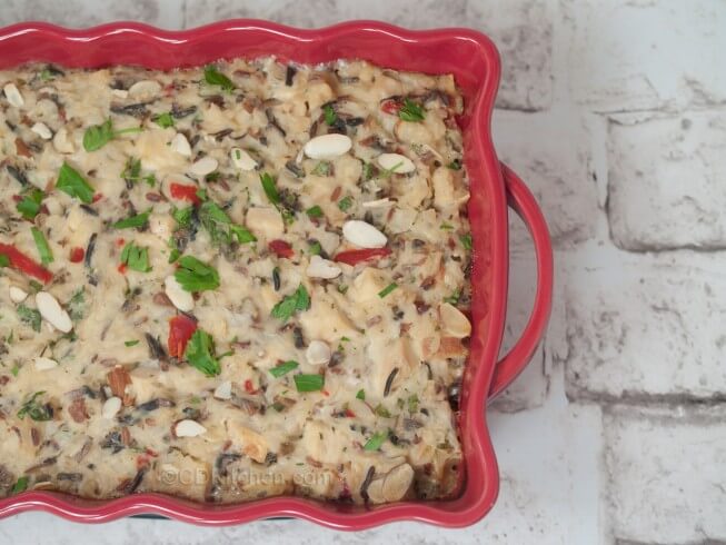 Chicken & Wild Rice Casserole With Almonds