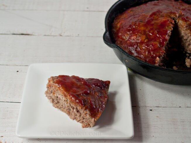 Skillet Meat Loaf With Tangy Glaze