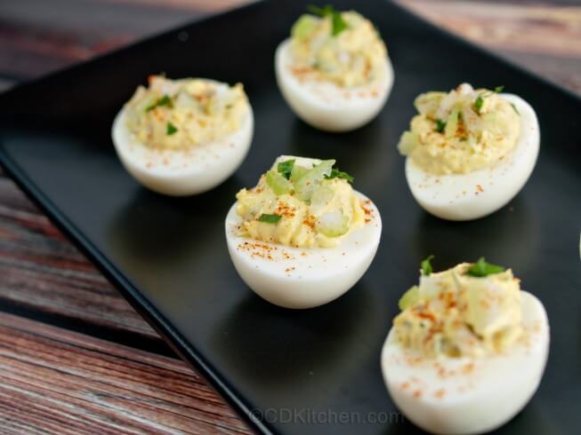 Buffalo Style Stuffed Eggs