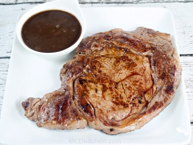 Pan Fried Steak with Balsamic Sauce