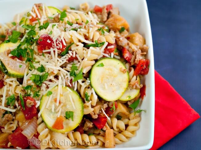 Pasta With Italian Sausage And Vegetables