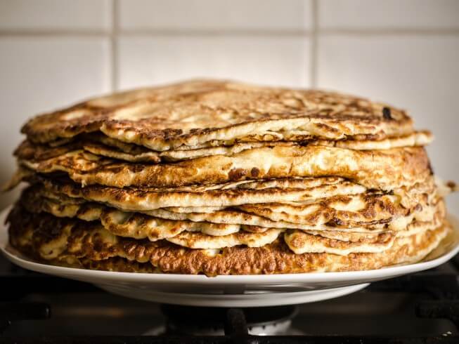 recipe for big flat egg pancakes