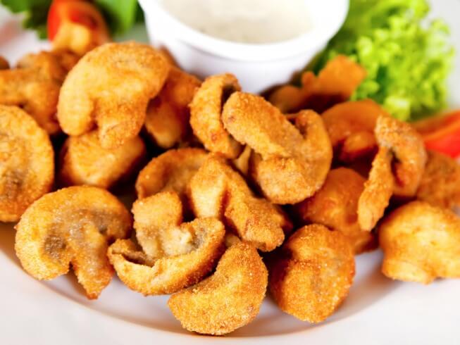 recipe for batter fried mushrooms