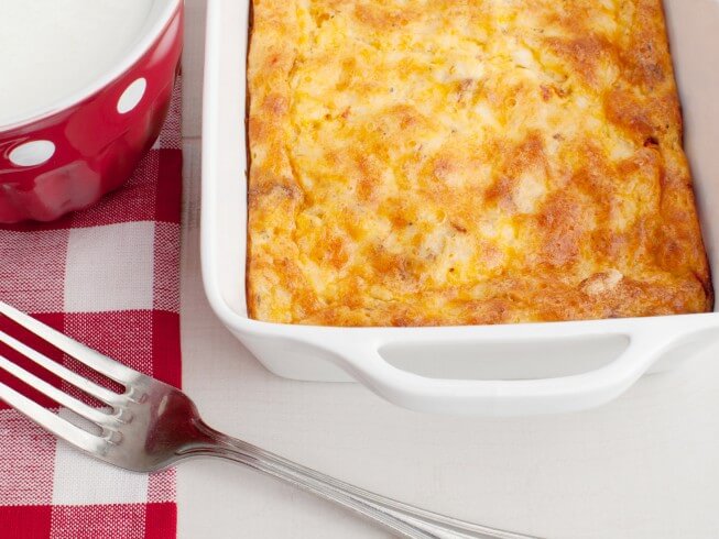 recipe for oven scrambled egg and cheese bake