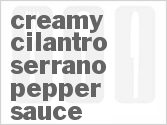 Get The Recipe For Creamy Cilantro-Serrano Pepper Sauce