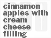 Cinnamon Apples With Cream Cheese Filling