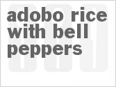 Get The Recipe For Adobo Rice With Bell Peppers