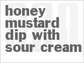 Honey Mustard Dip With Sour Cream