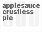 Applesauce Crustless Pie