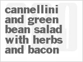 Get The Recipe For Cannellini and Green Bean Salad with Herbs and Bacon