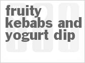 Get The Recipe For Fruity Kebabs And Yogurt Dip