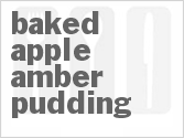 Baked Apple Amber Pudding