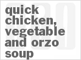 Get The Recipe For Quick Chicken, Vegetable and Orzo Soup