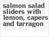 Get The Recipe For Salmon Salad Sliders with Lemon, Capers and Tarragon