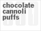 Chocolate Cannoli Puffs Chocolate Cannoli Puffs
