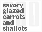 Savory Glazed Carrots And Shallots
