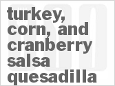 Get The Recipe For Turkey, Corn, And Cranberry Salsa Quesadilla