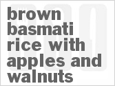 Brown Basmati Rice With Apples And Walnuts