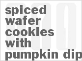 Get The Recipe For Spiced Wafer Cookies with Pumpkin Dip