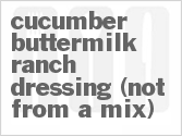 Cucumber Buttermilk Ranch Dressing (Not From A Mix)