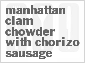 Get The Recipe For Manhattan Clam Chowder With Chorizo Sausage