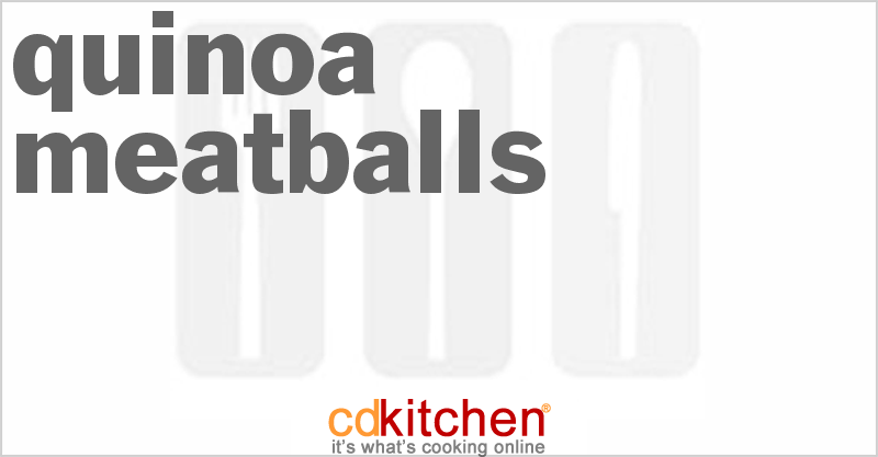 Quinoa Meatballs