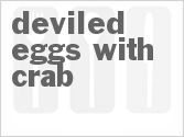 Get The Recipe For Deviled Eggs with Crab