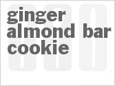 Get The Recipe For Ginger Almond Bar Cookie