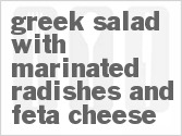 Greek Salad With Marinated Radishes And Feta Cheese Greek Salad With Marinated Radishes And Feta Cheese