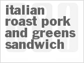 Get The Recipe For Italian Roast Pork and Greens Sandwich