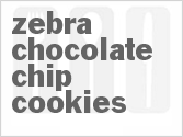 Zebra Chocolate Chip Cookies